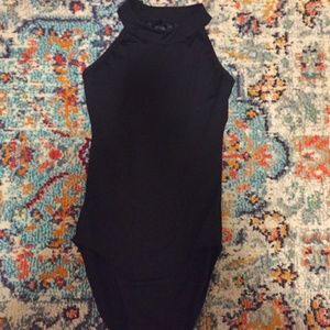 black lace dance leotard